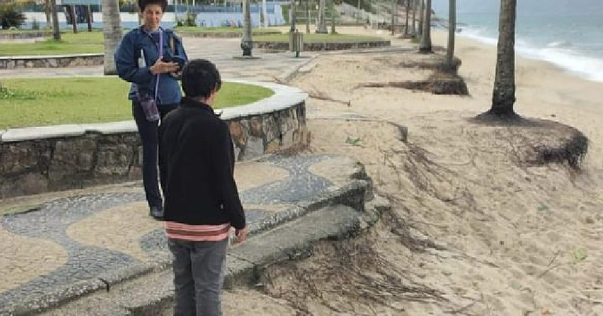 Vistoria técnica avalia erosão costeira em praias de Caraguatatuba e no Molhe do Juqueriquerê