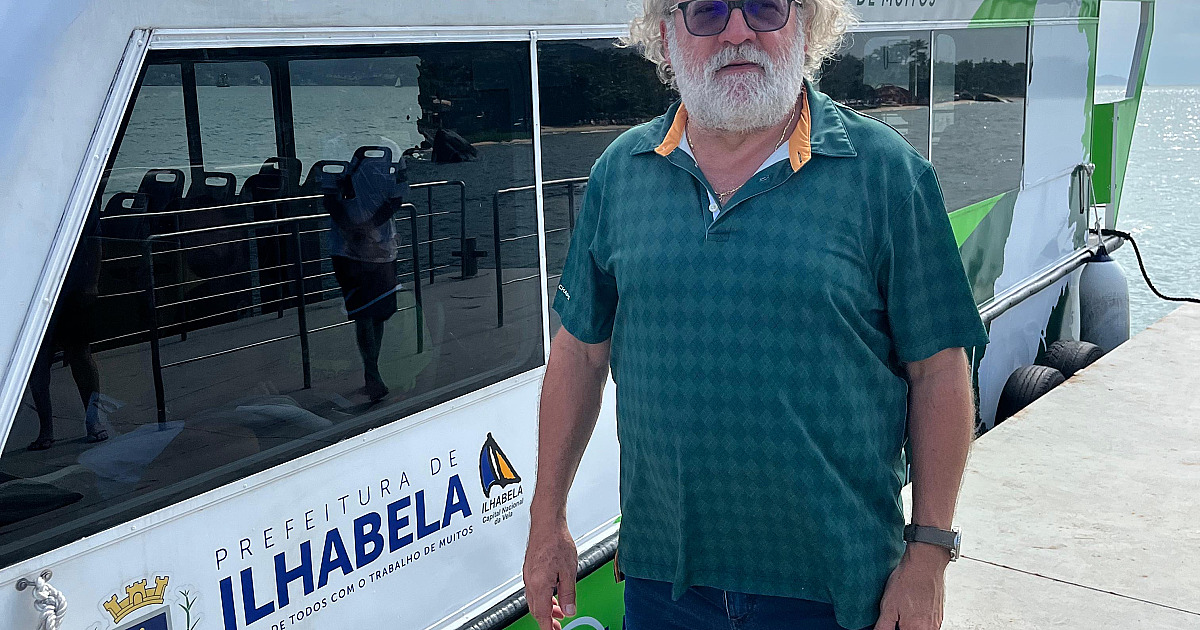 Colucci comemora êxito da fase de teste do Aquabus em Ilhabela