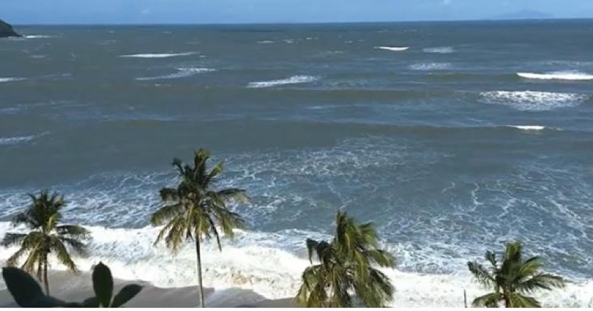 Região em alerta para a passagem de frente fria com chuva e ventos fortes