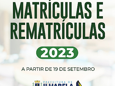 Secretaria de Educação de Ilhabela abre matrículas e rematrículas para 2023