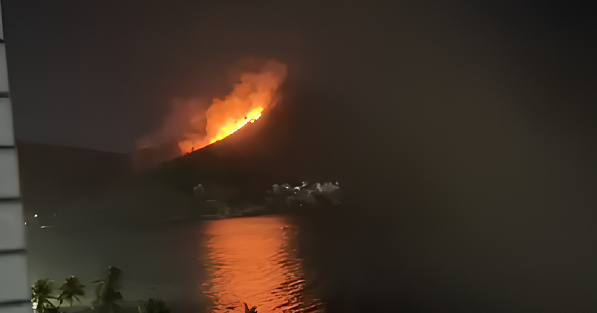 Incêndios se alastram em morros de Caraguatatuba e mobilizam força-tarefa regional