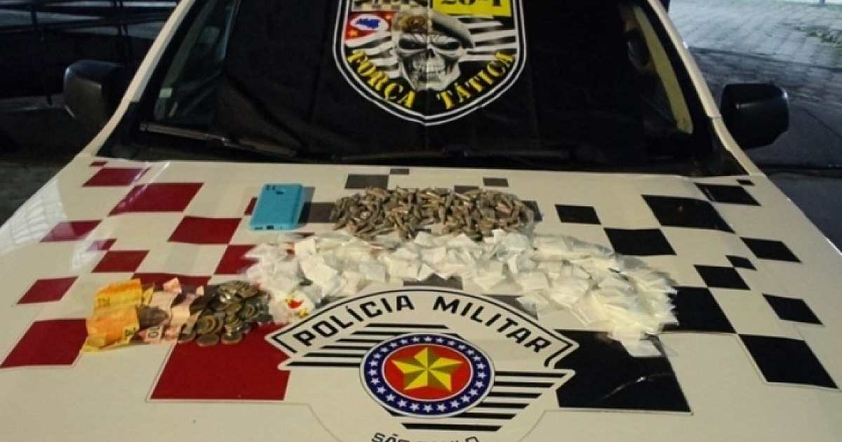 Força Tática prende homem com mais de 350 porções de cocaína em Caraguatatuba