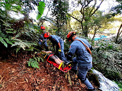 Bombeiros participam de Simulado de Evacuação em Áreas de Risco de S.S
