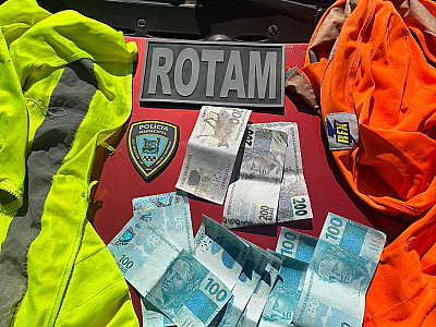 Polícia Municipal apreende mais de R$ 1,4 mil em notas falsas com suspeito de extorsão