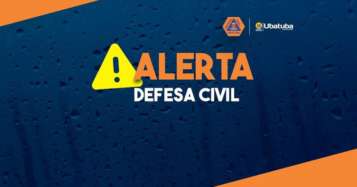 Ubatuba tem alerta de ressaca marítima com ondas de até 2,5 metros