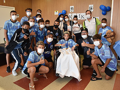Em recuperação na UTI do Hospital Regional, Kaiky recebe apoio de amigos do futebol