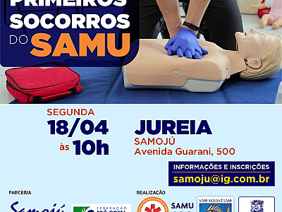 Prefeitura de São Sebastião e SAMU abrem inscrições para curso de Primeiros Socorros na Jureia