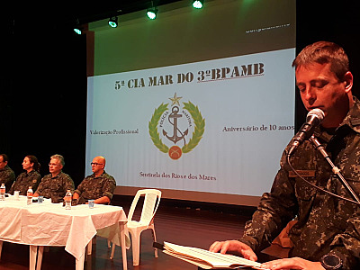 5ª Companhia de Polícia Militar Ambiental comemora 10 anos no Litoral Paulista