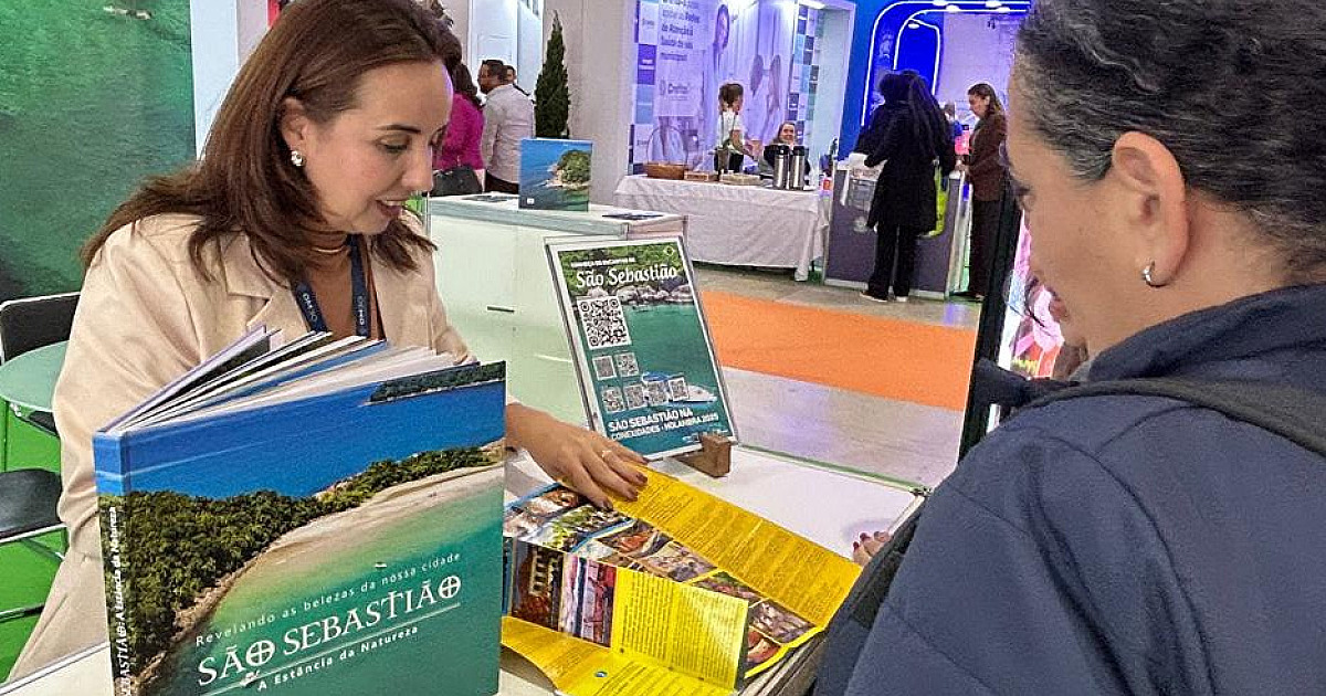 Prefeitura de São Sebastião promove atrativos turísticos e experiência 3D no 8º Conexidades em Holambra