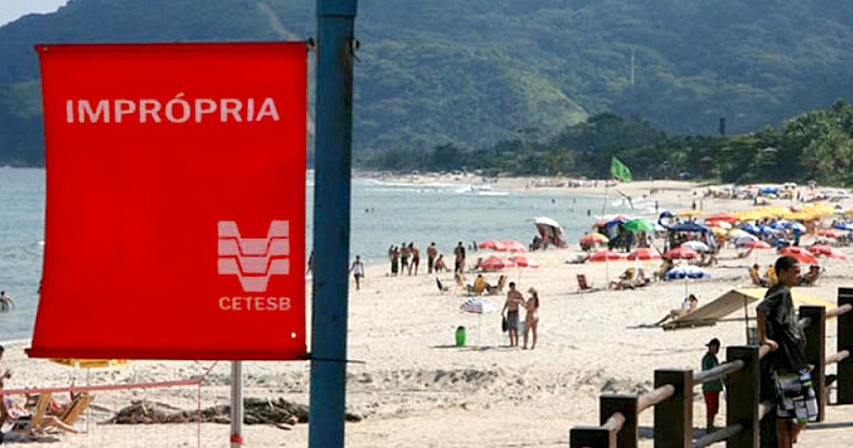 Faltando pouco tempo para o verão, Cetesb aponta 6 praias impróprias para o banho de mar no Litoral Norte