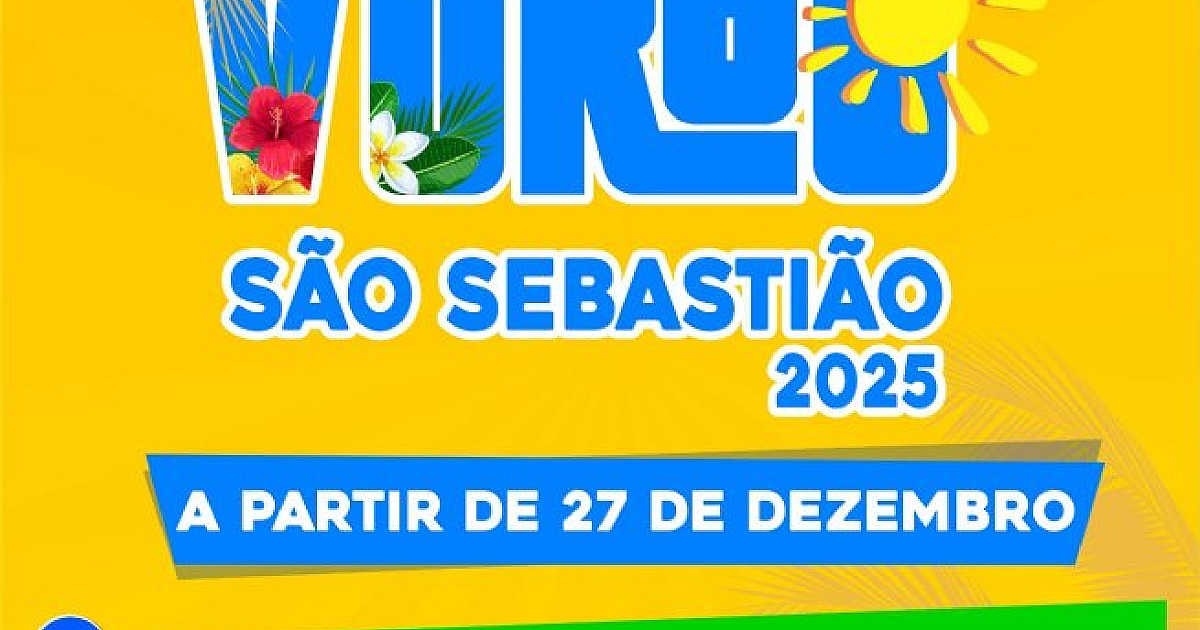 Festival de Verão de São Sebastião 2025 inicia nesta sexta-feira com apresentações de artistas e as bandas locais