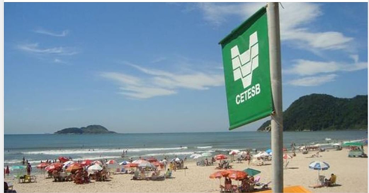 Cetesb: Litoral Norte está com 100% das praias com bandeira verde