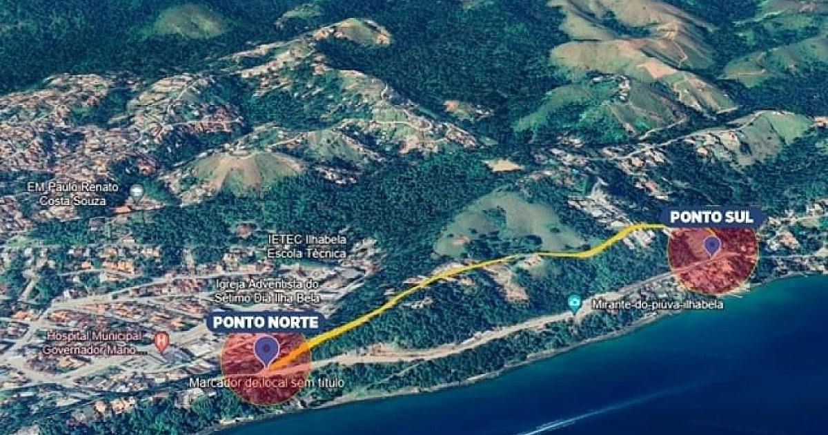 Motociclista morre após bater em poste na região sul de Ilhabela