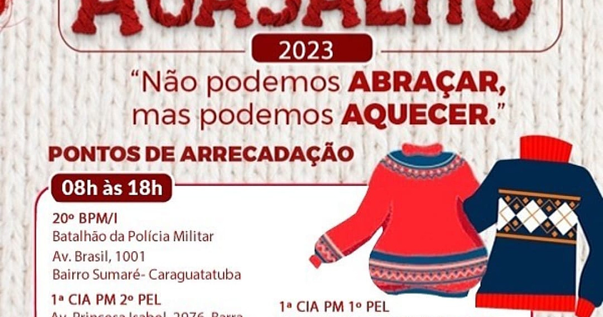 PM inicia arrecadação da Campanha do Agasalho 2023