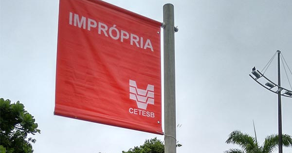 Cetesb alerta: Litoral tem 8 praias impróprias para o banho de mar nesta semana