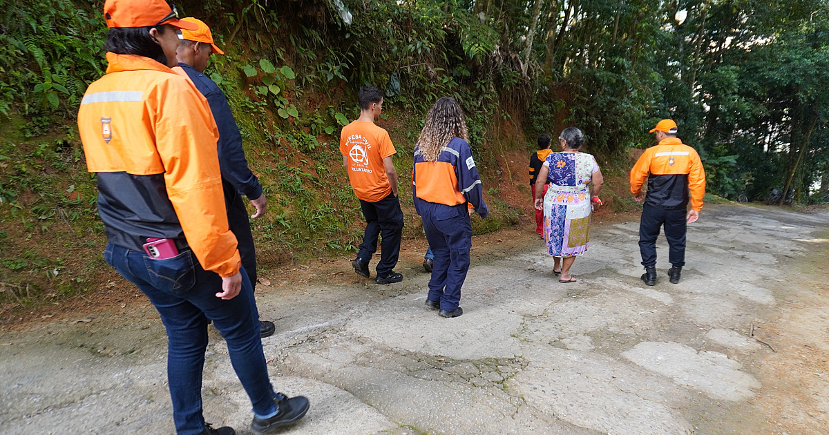 Simulado da Defesa Civil em Boiçucanga recebe integrantes de outros Estado e atende 19 famílias