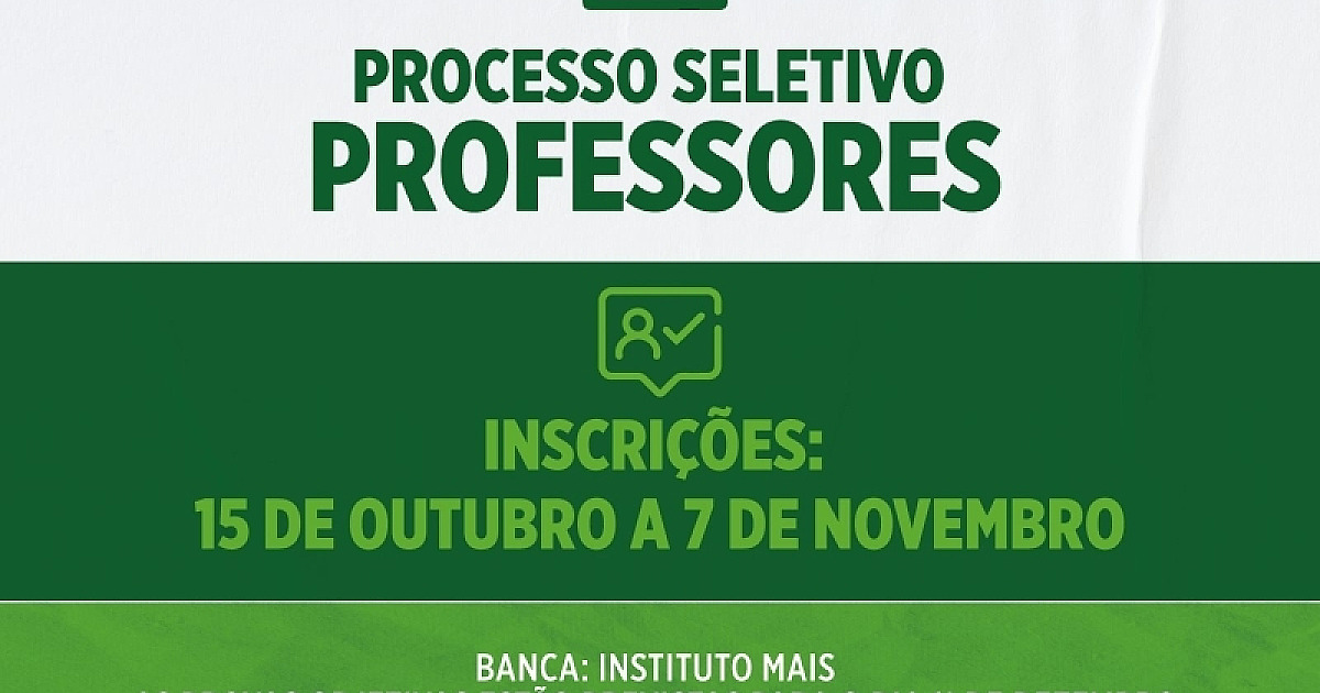 Prefeitura de Ilhabela segue com inscrições para Processo Seletivo de Professores na rede municipal