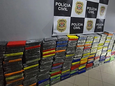 Polícia apreende mais de 500 quilos de cocaína em São Sebastião