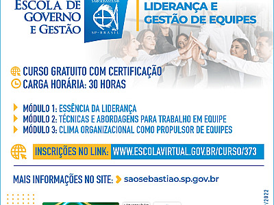Prefeitura e Escola Federativa oferecem curso de Liderança e Gestão de Equipes a gestores e servidores municipais interessados