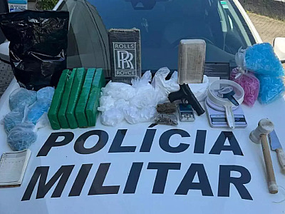 PM apreende 10 kg de drogas em casa de Ubatuba