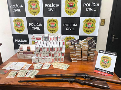 Fiscalização em Ubatuba encontra bebidas falsificadas, contrabando e armas