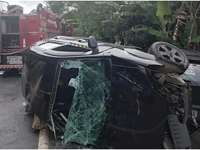 Bebê morre em acidente em Ubatuba; quatro pessoas ficam feridas 