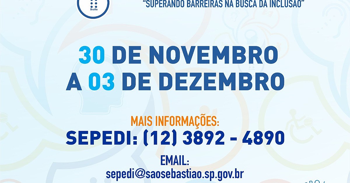 Prefeitura realiza 6ª Semana da Pessoa com Deficiência