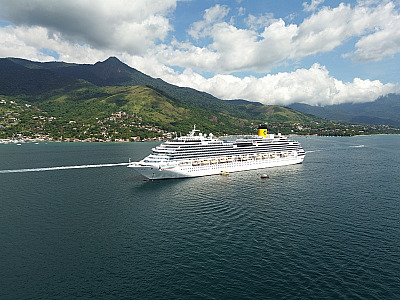 Ilhabela recebe segundo cruzeiro da temporada de navios 2024/2025 neste fim de semana