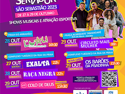 Por causa da chuva, show da festa do servidor foi transferido da Costa Sul para o Centro de S.S