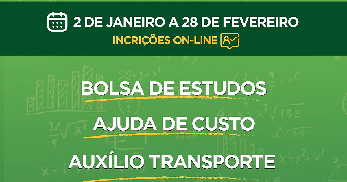 Inscrições para o Programa Bolsa de Estudos seguem abertas em Ilhabela