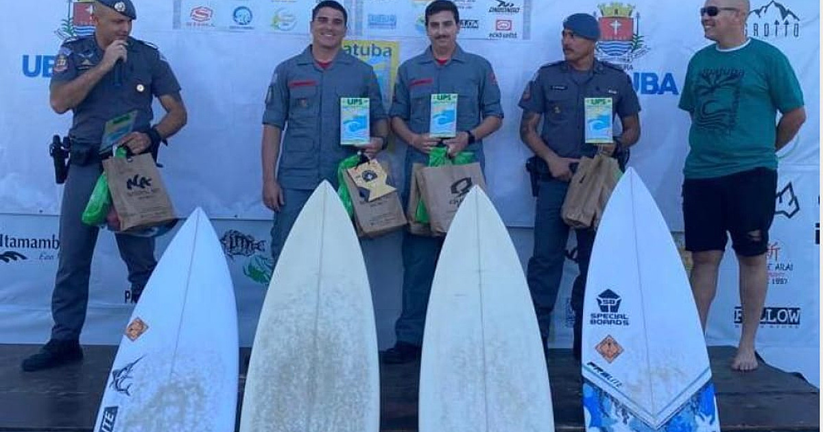 Militares se destacam em campeonato de surfe na praia de Itamambuca
