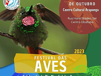 Ubatuba recebe o Festival das Aves 2023 até domingo (8)