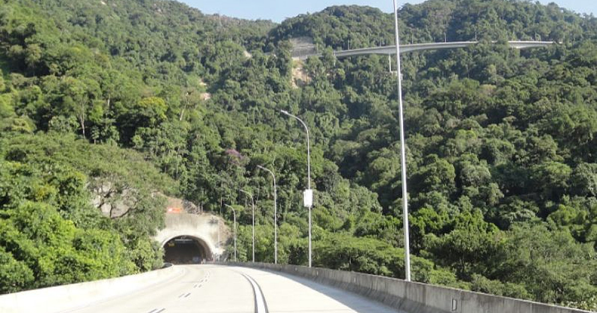 Interdições noturnas fecham túneis da Serra Nova na Tamoios