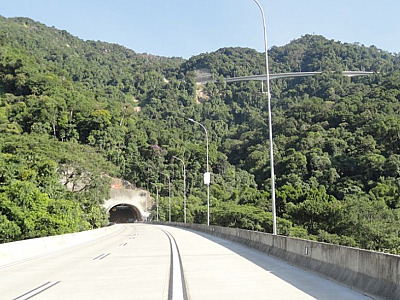 Interdições noturnas fecham túneis da Serra Nova na Tamoios