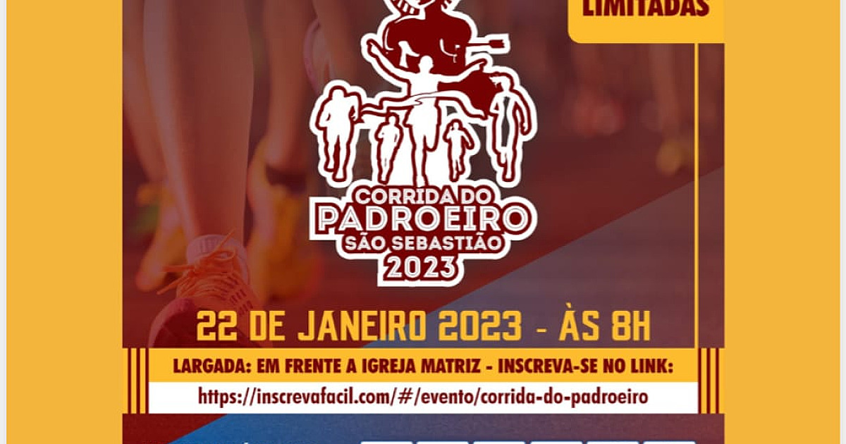 Paróquia de São Sebastião abre inscrições para a Corrida do Padroeiro