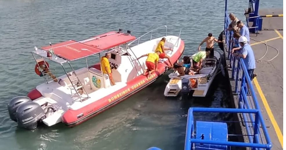 Rajada de vento deixa lancha à deriva no Canal de São Sebastião