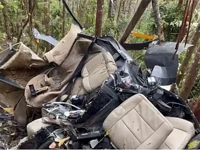 Robinson R44 foi totalmente destruído; investigação deve ser concluída no menor prazo possível, dizem autoridades