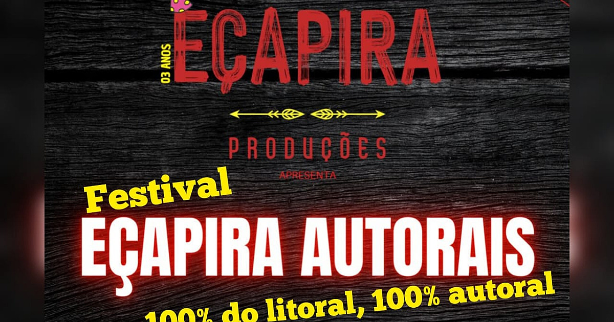 Caraguatatuba recebe Festival de Música Independente "Eçapira Autorais" em Junho