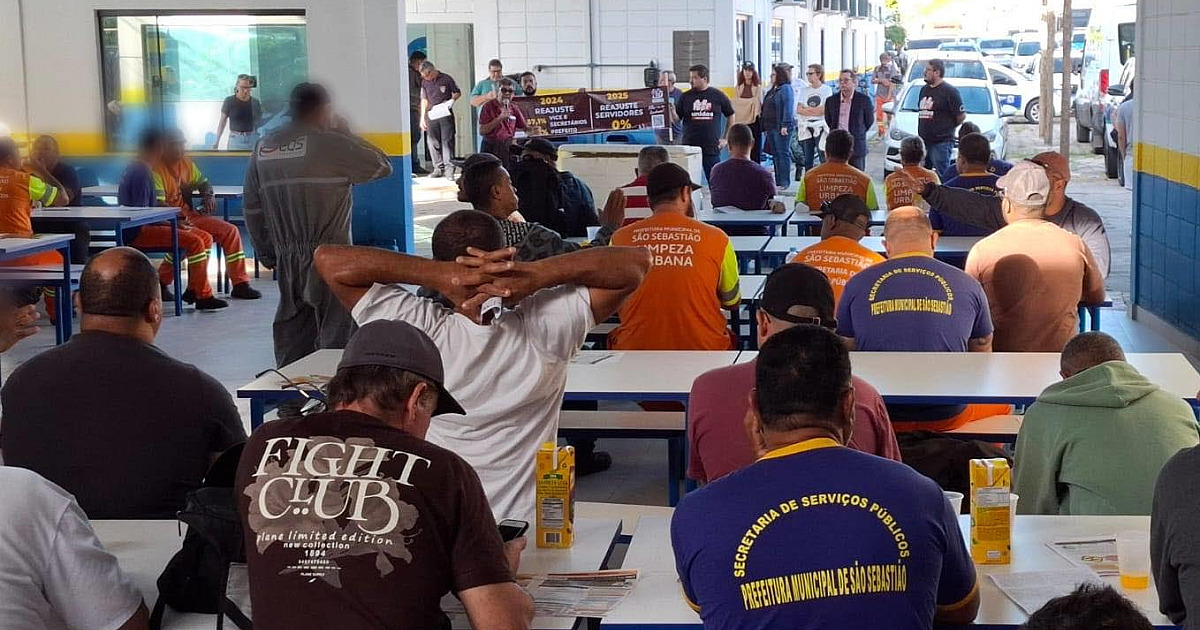 Com ato na Garagem Municipal, Sindserv São Sebastião reforça manifestação por reajuste salarial