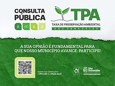 Prefeitura de São Sebastião realiza consulta pública sobre a Taxa de Preservação Ambiental (TPA)