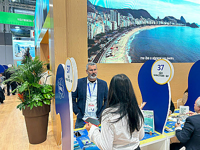 São Sebastião divulga belezas naturais na Feira Internacional de Turismo FITUR 2025, na Espanha