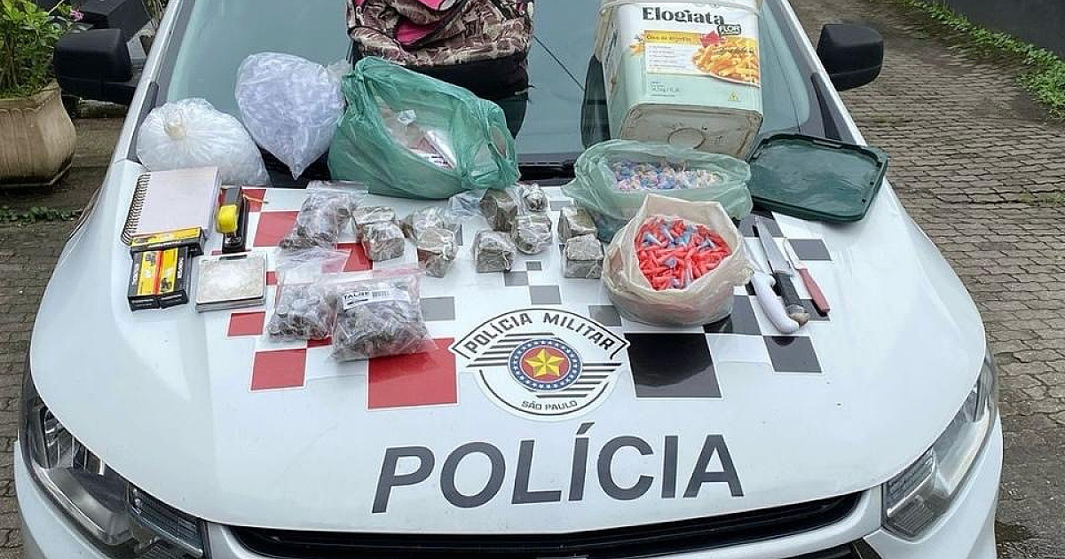 PM prende traficante que ia abastecer boca de fumo no centro de Ubatuba