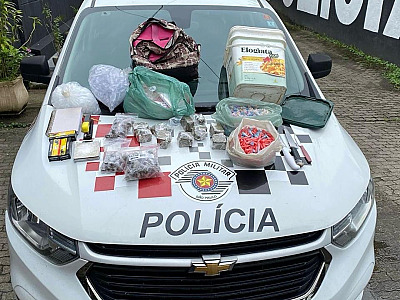 PM prende traficante que ia abastecer boca de fumo no centro de Ubatuba