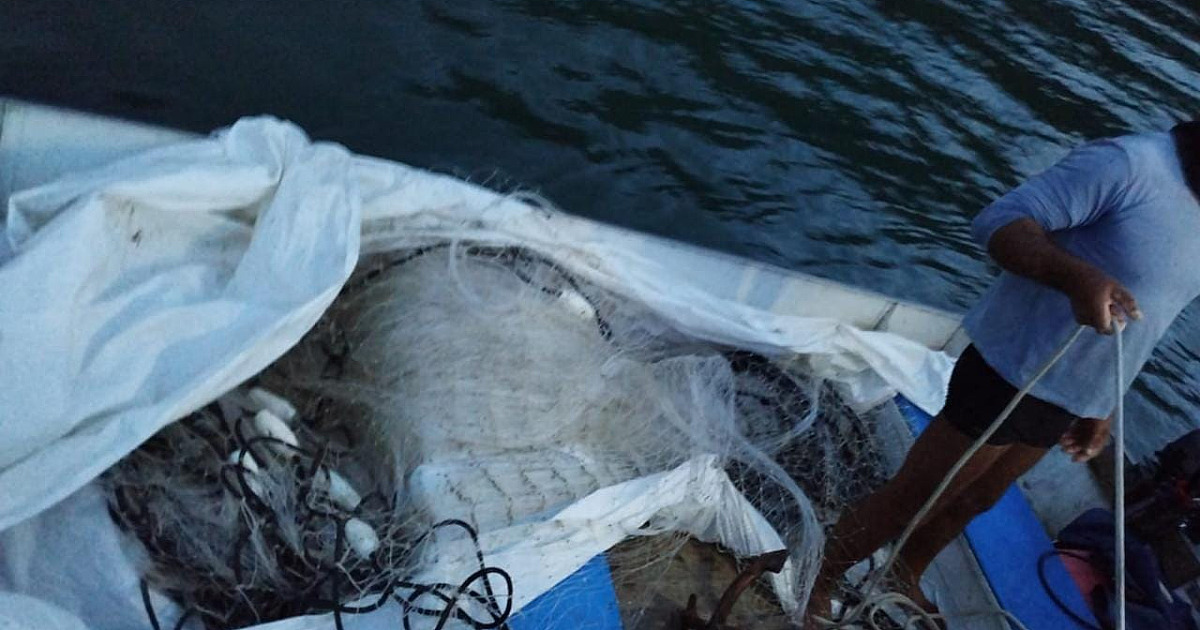 Polícia Ambiental flagra pescador com rede irregular em Ubatuba