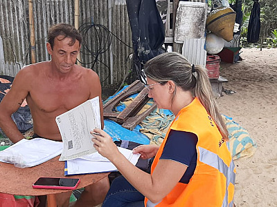 Prefeitura presta assistência especial a pescadores afetados pelas chuvas em São Sebastião