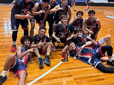 Caraguatatuba é vice-campeã da Série Ouro Sub-16 da Liga Paulista de Basquete