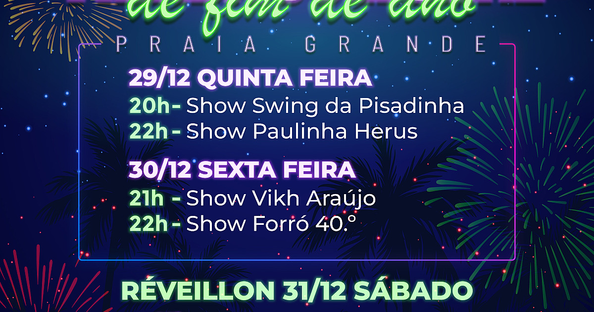 Ilhabela comemora final de ano com queima de fogos e Virada Cultural