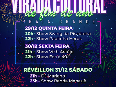 Ilhabela comemora final de ano com queima de fogos e Virada Cultural