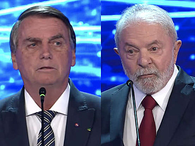 Lula cai e Bolsonaro sobe nas últimas pesquisas divulgadas neste Sábado (29)