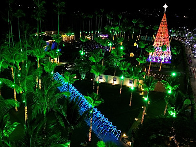 Ilhabela abre as portas para a magia do 4º Natal Luz com decoração especial e espaço gastronômico no Parque Fazenda Engenho D’Água